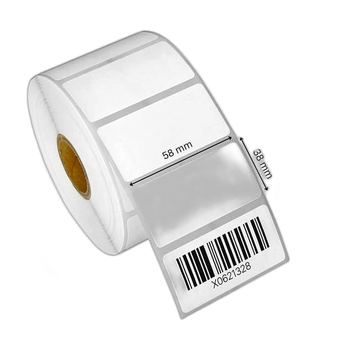 Barcode Label Roll 58x38mm